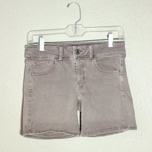 *SALE! 2/$22 or 3/$30* American Eagle Stretch Midi Shorts Dull Mauve Women Sz 4